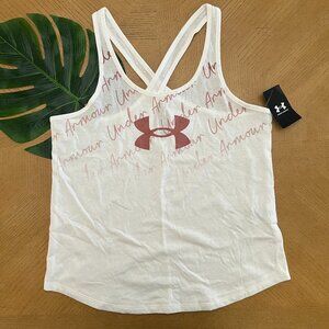 NWT Women's Under Armour White Sports Tank - Medium
